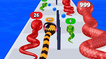🐍SNAKE RUN RACE - Color Math Games (New Update! All Snakes) 🐍