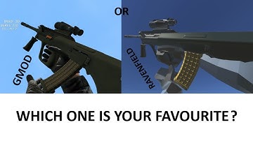 CSGO Mods in GMod or RF? Which One? - GMod & Ravenfield Weapons Comparison