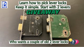 785. Learning how to pick mortice lever locks ? Keep it simple and start with 2 levers 🇬🇧 GIVEAWAY