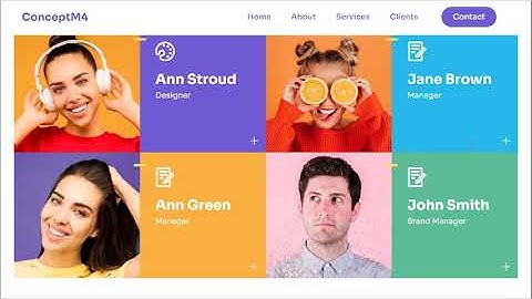 Bootstrap Design Template | ConceptM4
