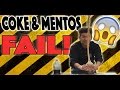 DIET COKE AND MENTOS CHALLENGE! EXPLOSION FAIL! Brennen Taylor