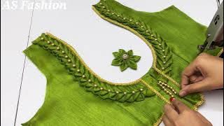 Latest Blouse Back Design || Blouse Neck Designs || Cutting And Stitching Back Neck Blouse Design