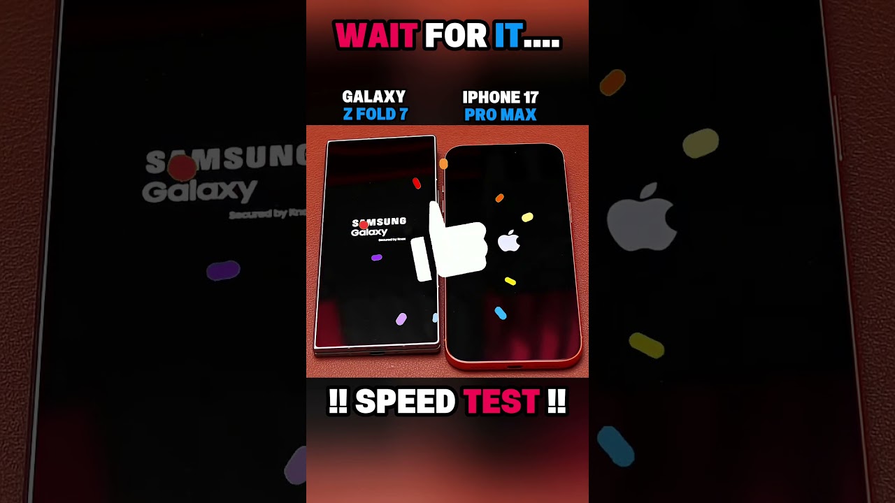 🚀⚡ IPHONE 17 PRO MAX VS GALAXY Z FOLD 7 SPEED TEST!!