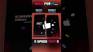 🚀⚡ IPHONE 17 PRO MAX VS GALAXY Z FOLD 7 SPEED TEST!!