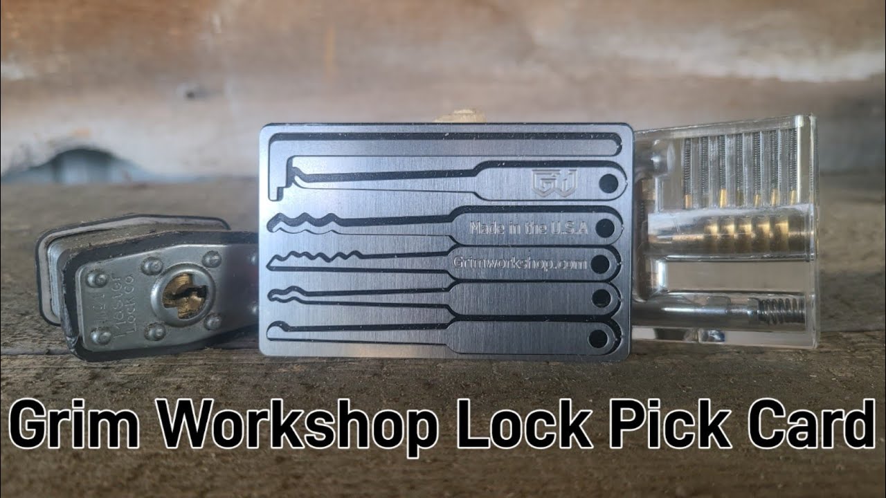Grim Workshop Lock Pick Card 