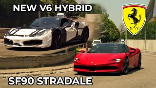 Join me today in maranello, where ive spotted the wild both new
ferrari v6 hybrid test car and sf90 stradale. take a closer look at
them see t...