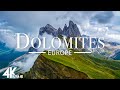 FLYING OVER DOLOMITES (4K UHD) - Relaxing Music Along With Beautiful Nature Videos - 4K Video HD