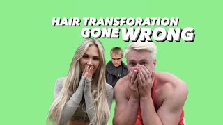HAIR TRANSFORMATION GONE WRONG | Will dyes Jessie’s brothers hair BLONDE + gives him a buzz cut