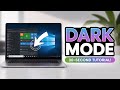 Switch to Dark Mode on Windows 10/11 (30-Second Tutorial)