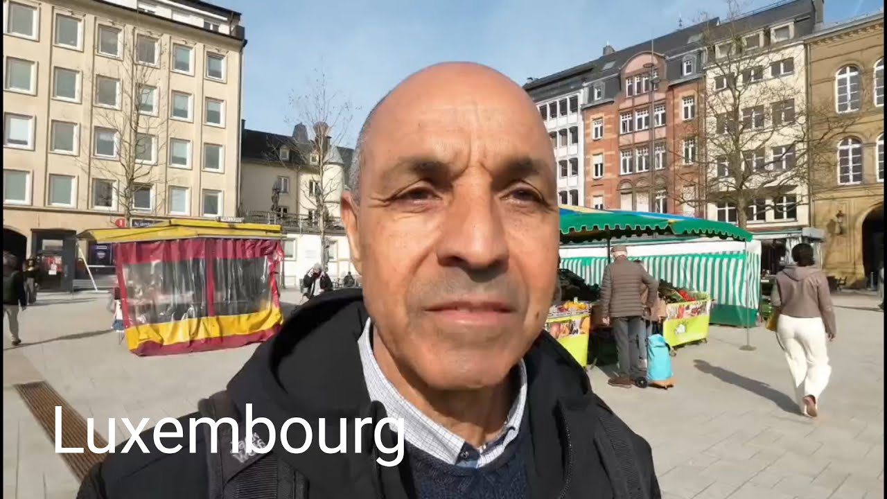 Petit marché de fruits et légumes au Luxembourg 🇱🇺