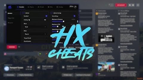 #1 Fivem Cheat (HX SOFTWARE)