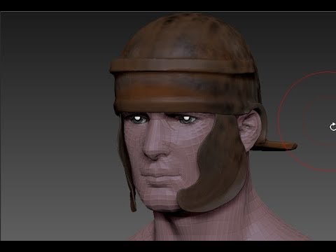 Zbrush 4R7 как сделать шлем римского легионера