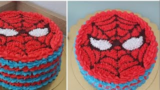 spider man cake ( @Caketime88 ) #cake #spiderman #viral