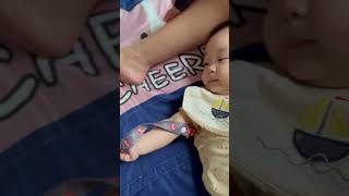 寶貝玩奶嘴~ Baby playing with pacifier~