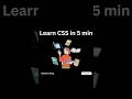 Learn CSS in 5 min 📝🧑‍💻#coder #youtubeshorts #ytshortsvideo #ytviral #ytshort