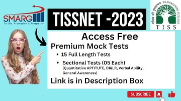 TISSNET-2023 (Free Mock Test Announced) @ SMARG Education