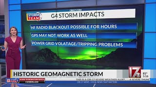 Historic geomagnetic storm and how it impacts Earth