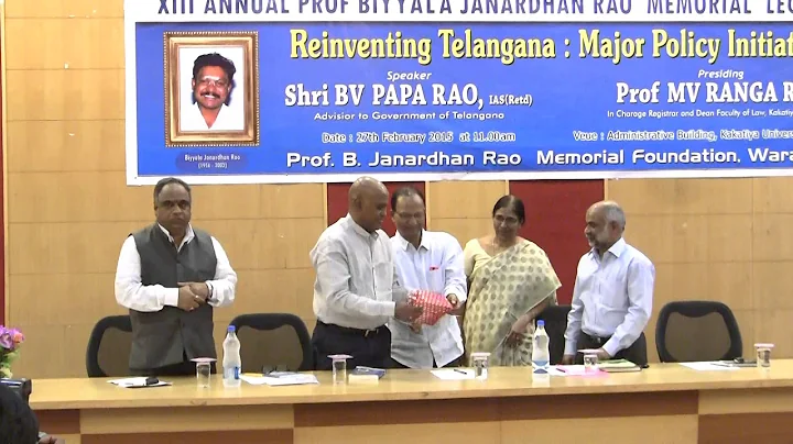 13th Anniversary Prof Biyyala Janardhan Rao Memorial Lecture by Mr.Paparao 8