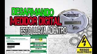 DESARMANDO MEDIDOR DIGITAL CFE PAGAR MENOS LUZ  HOW TO MAKE AN EASY ELECTRIC DEVIL