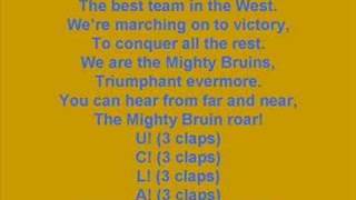 Hear and sing-a-long with the ucla fight song - "the mighty bruins" go
bruins!!!