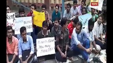 Agitation by the students of S. N. Bose National Centre for Basic Sciences of Saltlake as