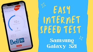 Easy internet speed test | Samsung Galaxy S21 | BELL mobility 5G | #shorts Easy internet speed test | Samsung Galaxy S21 | BELL mobility 5G | #shorts