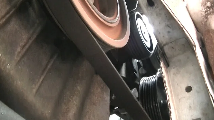 Auxiliary drive belt and  idler pulley change