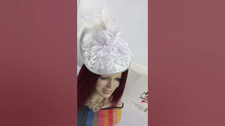 White Fascinator Hat made by simsworths in #lagos #nigeria #fypyoutube #weddings