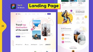 Responsive Web Design in Figma - Part1 | Landing Page UI Design | Figma Masterclass