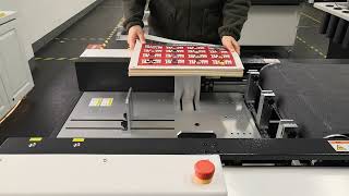 iEcho Intelligent cutter in action cutting STICKERS (Adhesive Vinyl)
