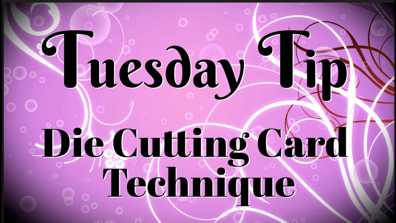 How to Die Cut a Frame on a Card Front - YouTube