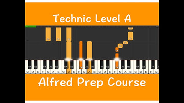 Alfred Prep Course Technic Level A, P18, Learn Piano, Sheet Music, Piano Lessons, Virtual Lesson