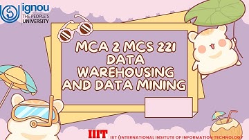 MCA 2 MCS 221 Data Warehousing and Data Mining PART 1