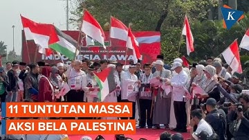 11 Seruan Massa Aksi di Monas: Terus Suarakan Palestina Merdeka dan Tolak Israel