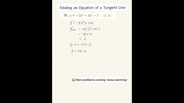 AP Calculus: Find the Derivative and Write the Equation of a Tangent Line