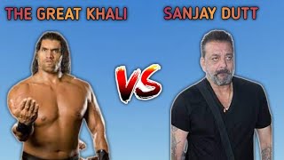 The great Khali VS Sanjay Dutt #viral #thegreatkhali #sanjaydutt #comparison #vs