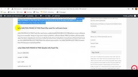 WALTON PRIMO S7 PRO FLASH FILE*