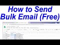 How to Send Bulk Email Free