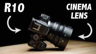 I Put a Hollywood Cinema Lens on The Canon R10  You Won't Believe the Results!