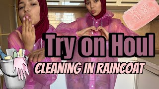 Raincoat Try On & Cleaning Haul In 4K Waterproof Fashion & Style