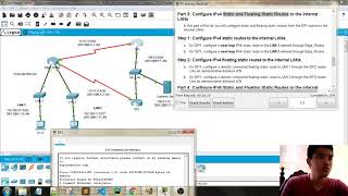 CCNA2 SRWE | 15.6.1 Packet Tracer - Configure IPv4 and IPv6 Static and Default Routes