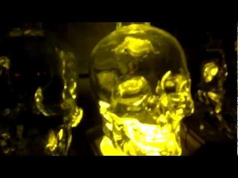 Crystal Head Vodka Skull Glass Bottle LED DJ Disco Lighting