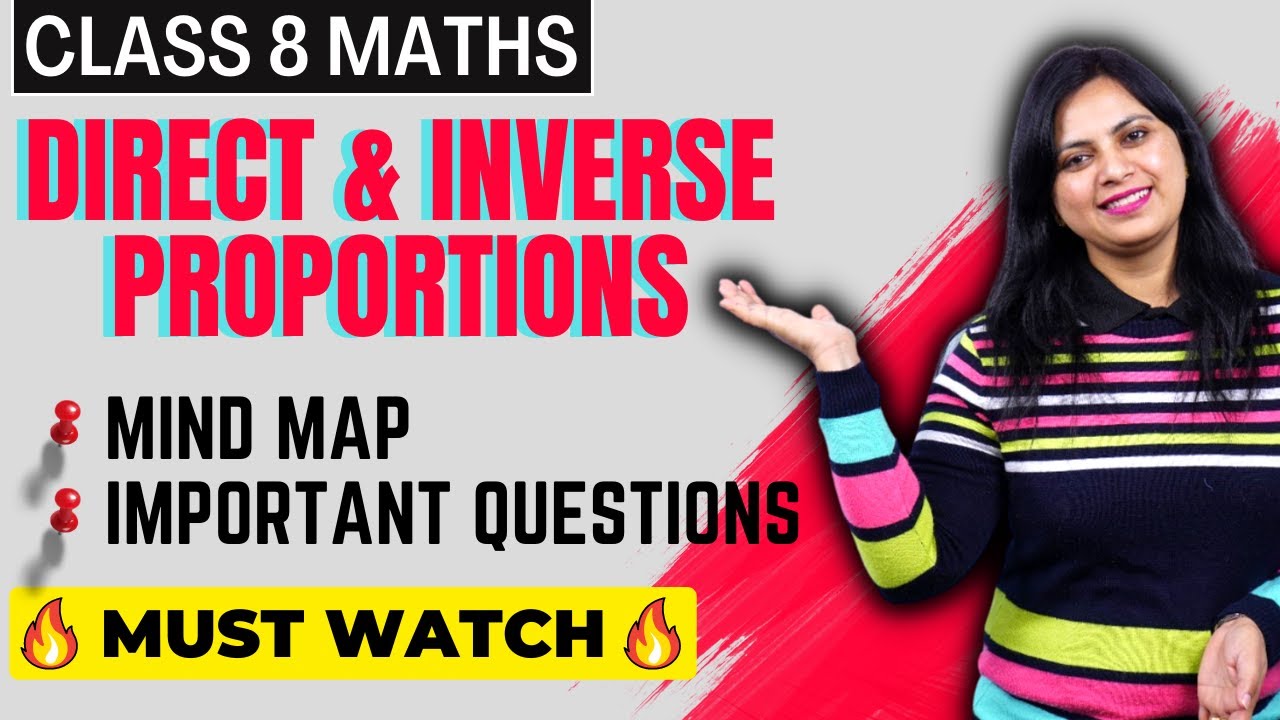 Direct and inverse proportions mind mapping important questions