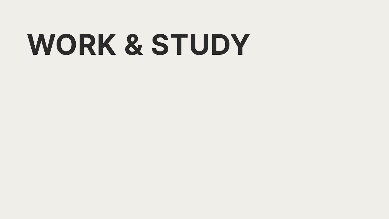 WORK & STUDY — 1H Focus Music (No Lyrics)