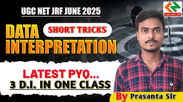 UGC NET PAPER 1 DI Marathon | Data Interpretation for UGC NET 2025 | 3 Latest Pattern PYQ Solved