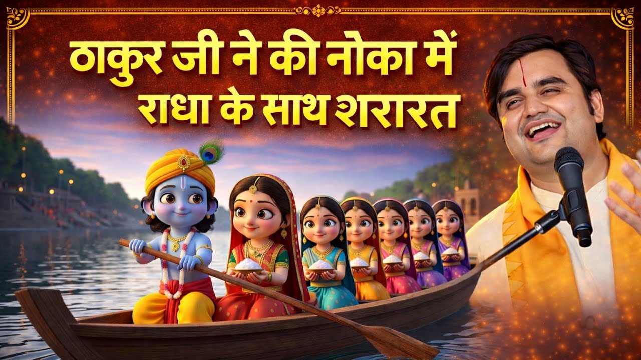 ठाकुर जी की नौका में जब किशोरी जी बैठी। 