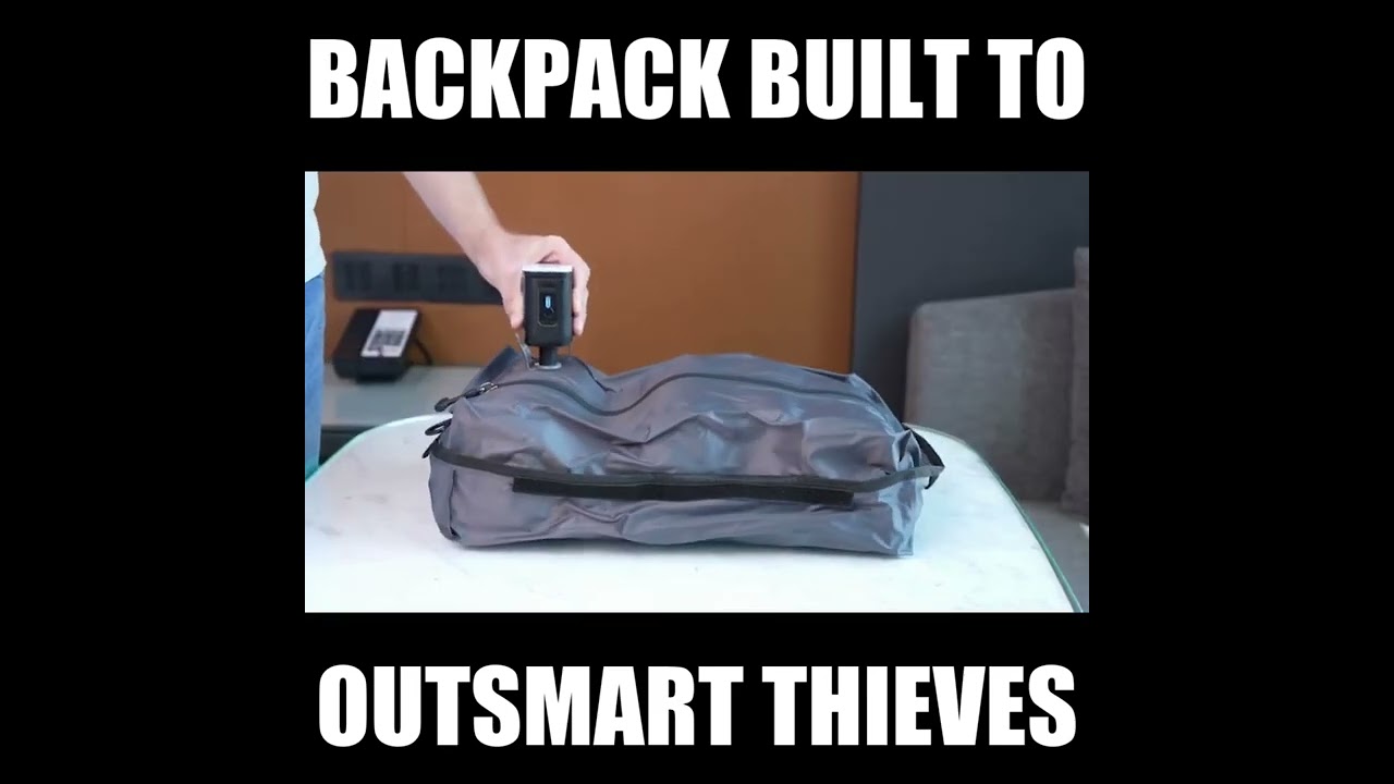 Anti-Theft Backpack with 25+ Pockets - First Backer