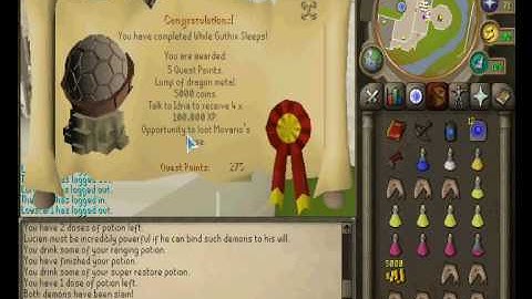 Moonasahmad _ While guthix sleep (FINAL BATTLE + rewards) + dragon piece drop