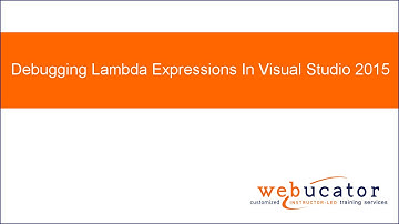 Debugging Lambda Expressions In Visual Studio 2015