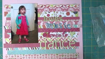 Scrapbook Process Paper Strip Background